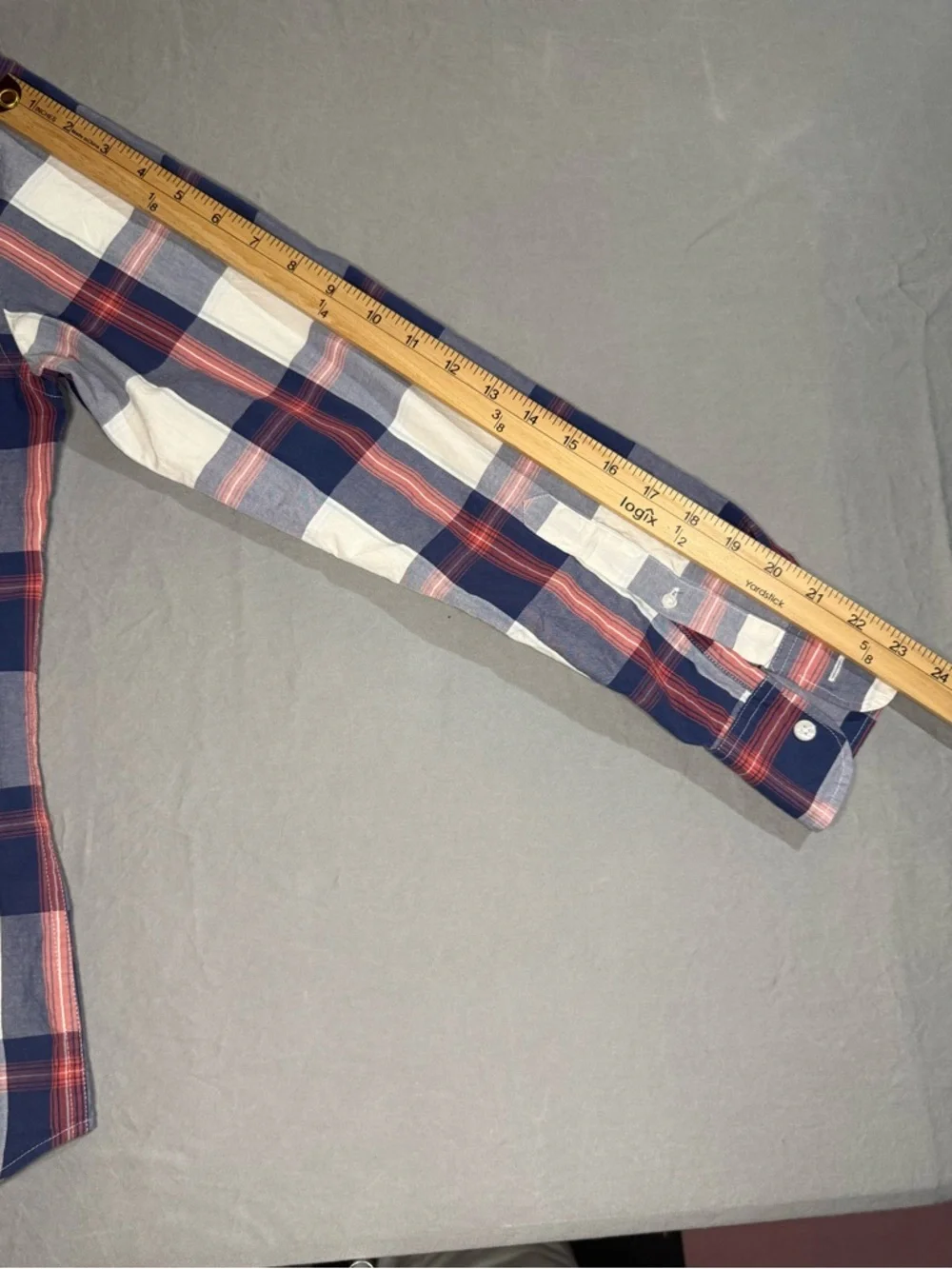J.Crew Small Mens Plaid Button Down Shirt Slim Untucked Stretch Preppy Americana